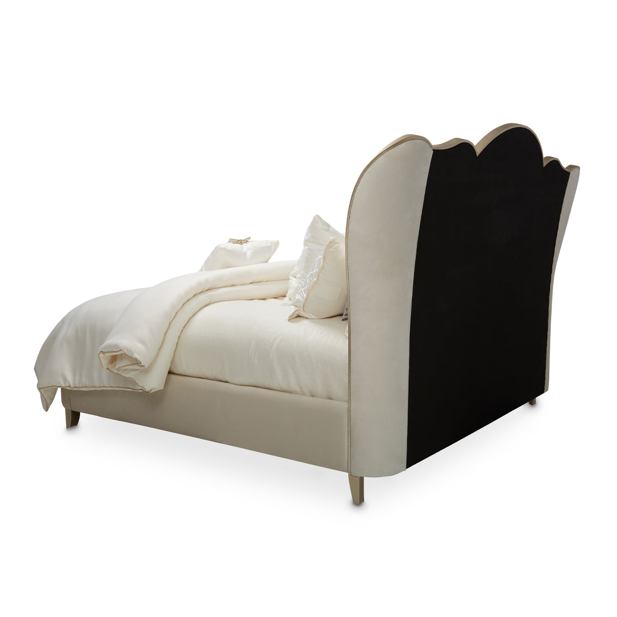 Villa Cherie Eastern King Channel Tufted Bed - Caramel