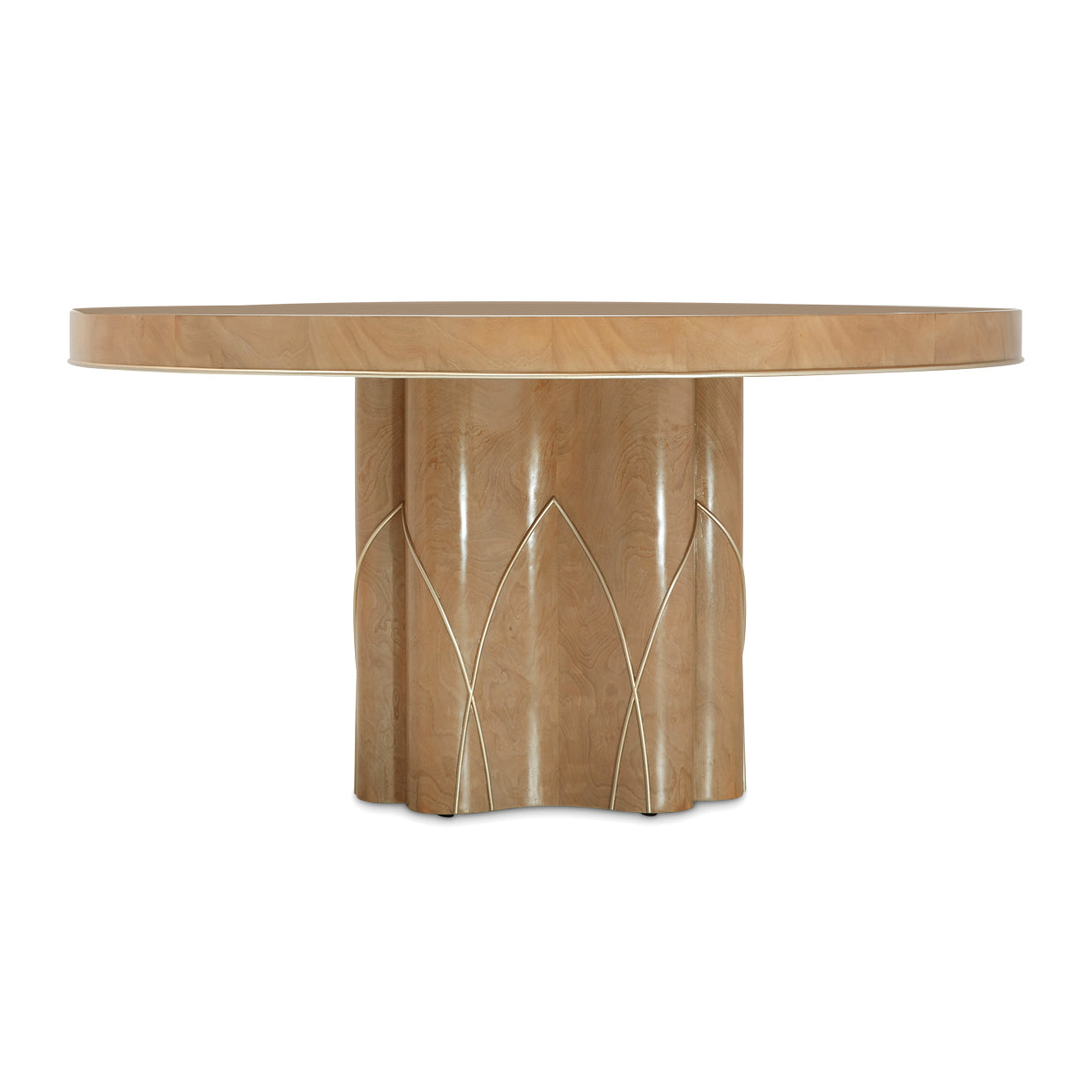 Villa Cherie Round Dining Table - Caramel