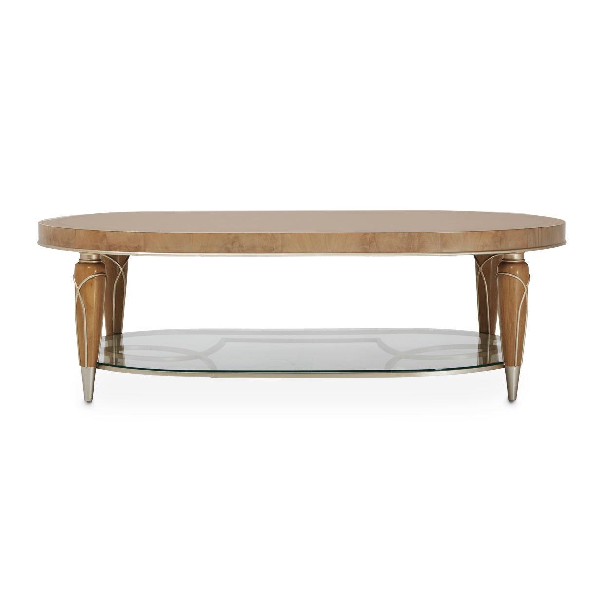 Villa Cherie Oval Cocktail Table - Caramel
