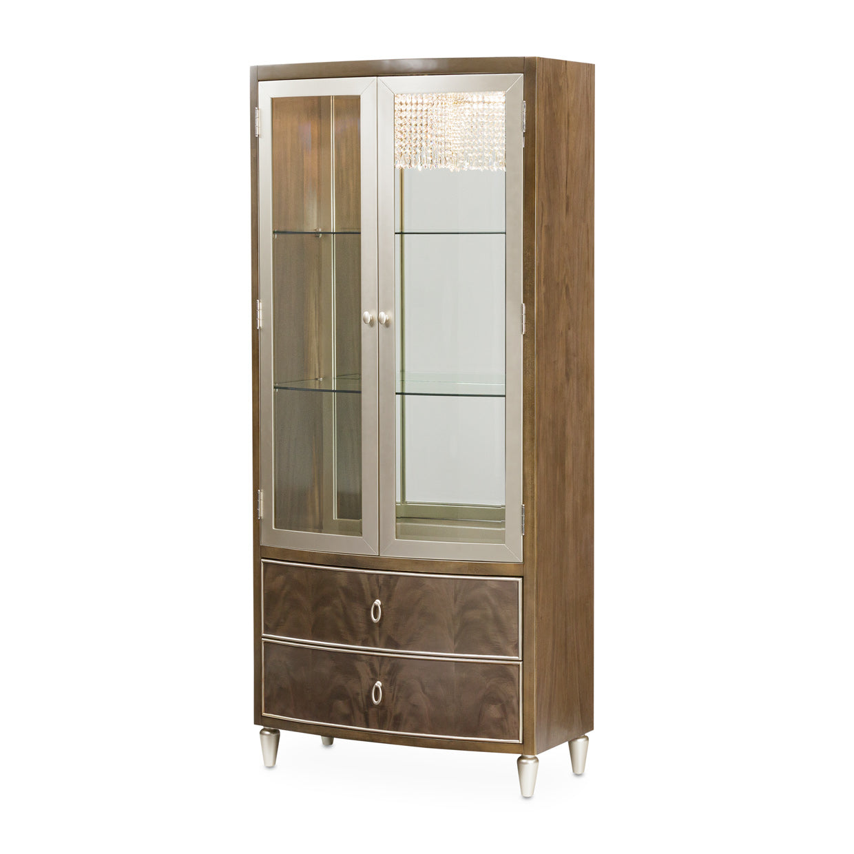 VillaÂ Cherie Display Cabinet - Hazelnut