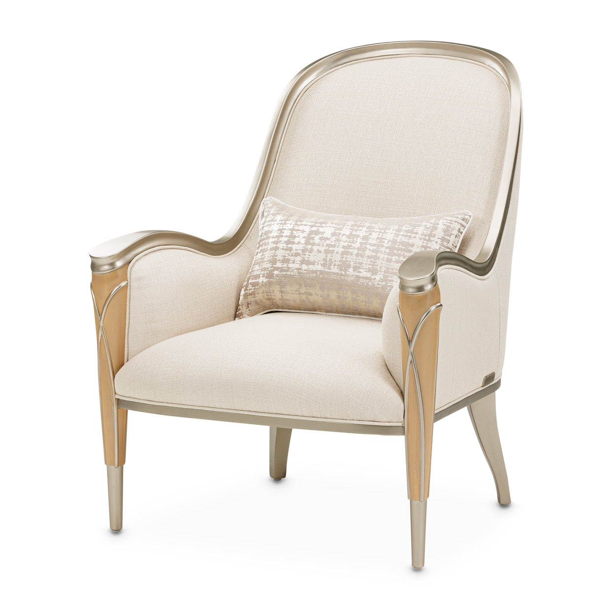 Villa Cherie Accent Chair - Pearl/Caramel