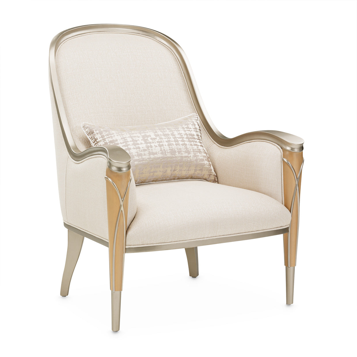 Villa Cherie Accent Chair - Pearl/Caramel
