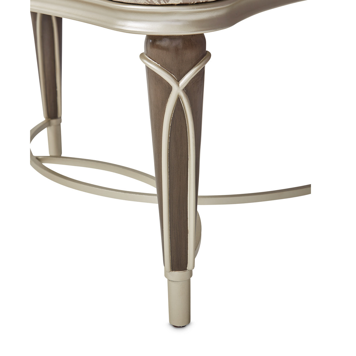 Villa Cherie Ottoman - Bisque/Hazelnut