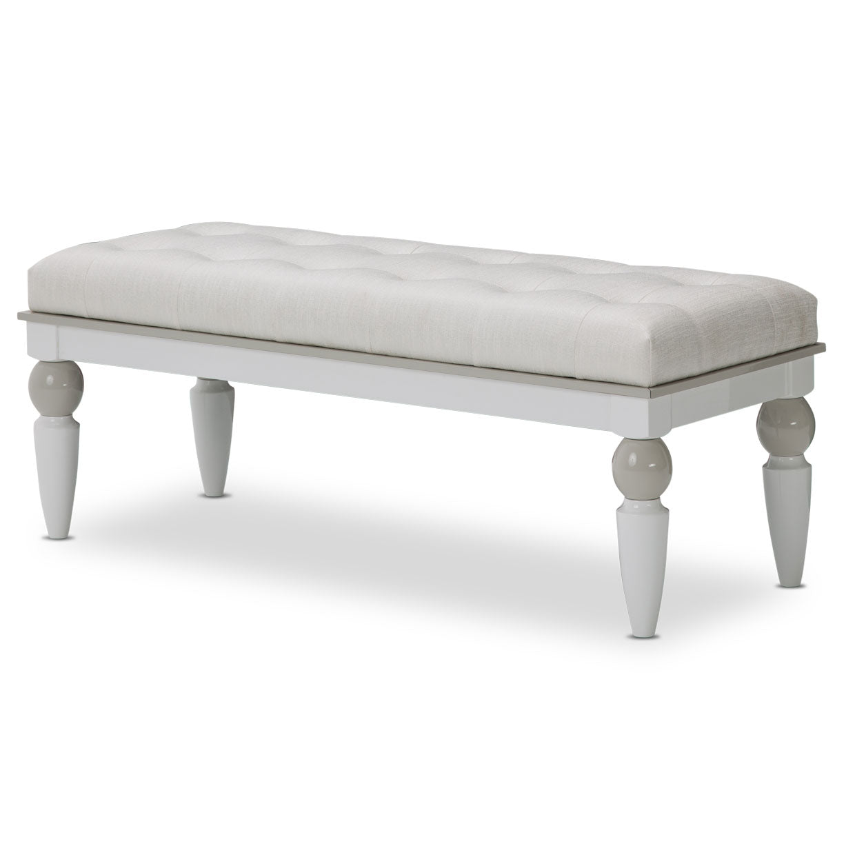 Sky Tower Bedside Bench - Ice/Cloud White