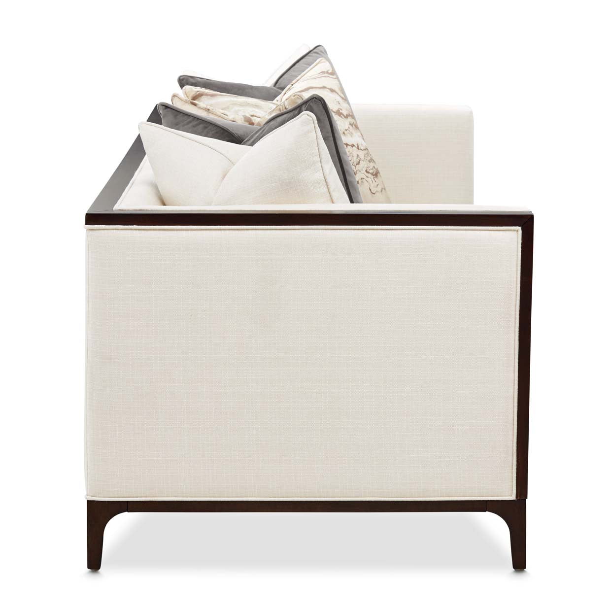 Belmont Place Sofa - Cream/Espresso