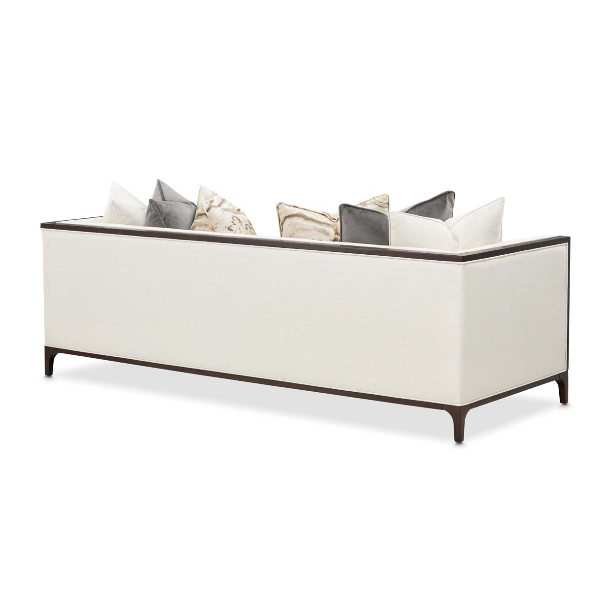 Belmont Place Sofa - Cream/Espresso