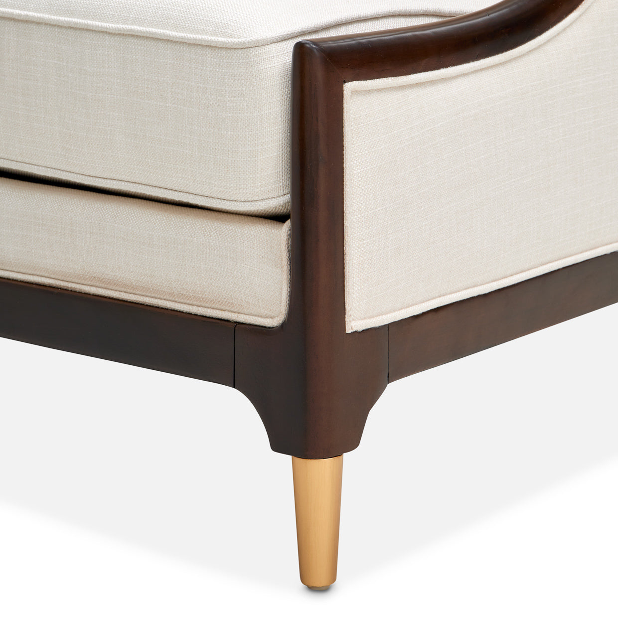 Belmont Place Accent Chair - Cream/Espresso