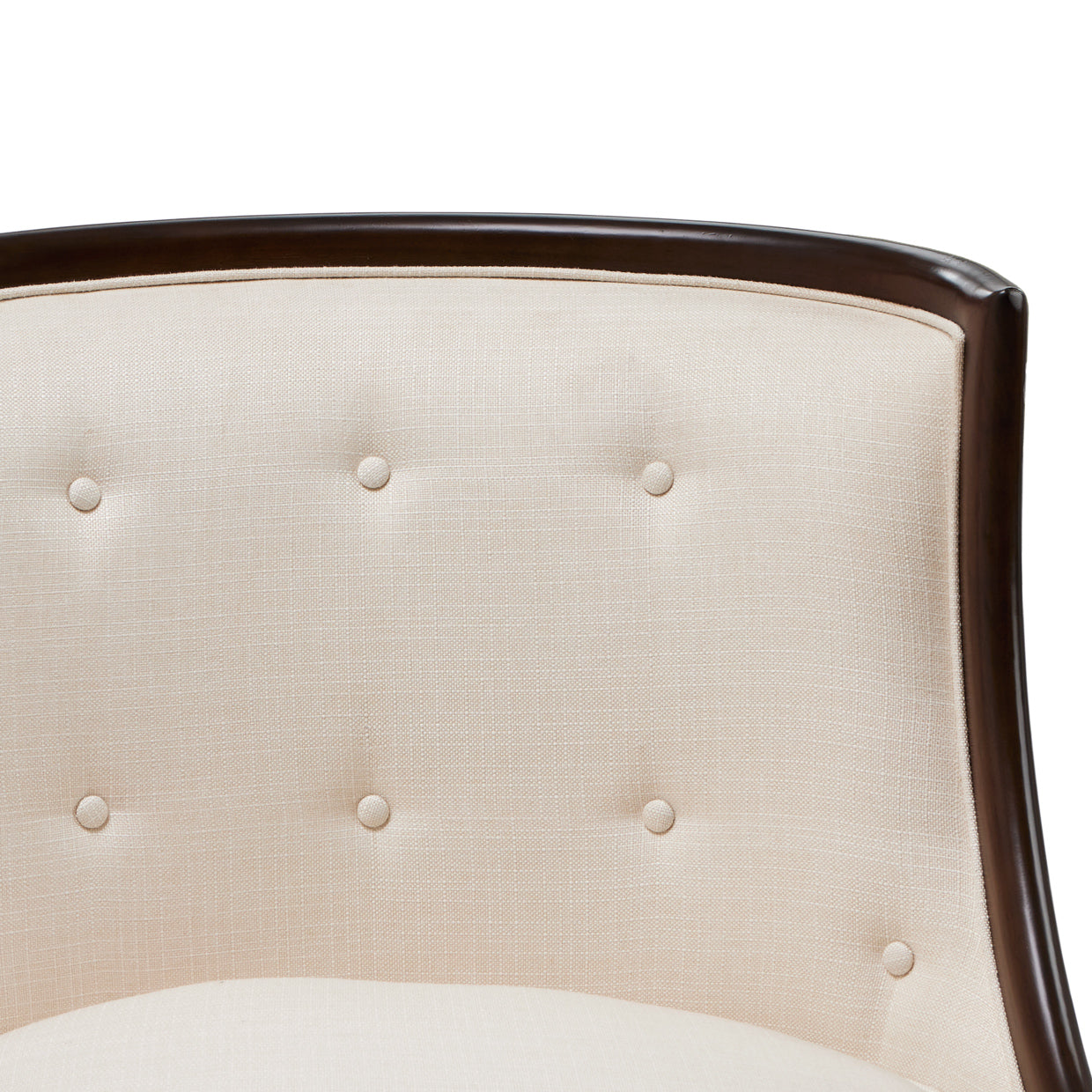 Belmont Place Accent Chair - Cream/Espresso