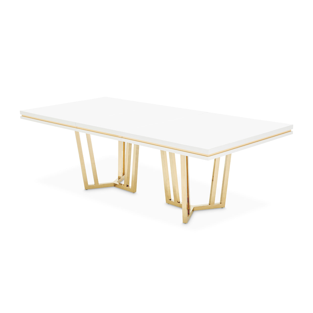 Palm Gate Rectangular Dining Table - Cloud White