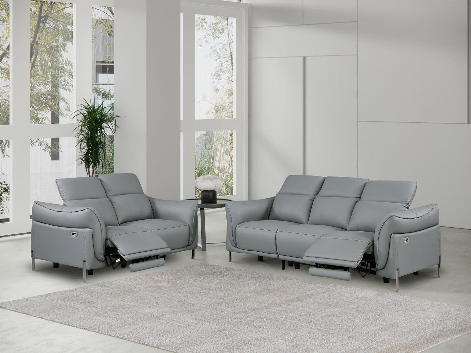 Nashville Leather Recliner Sofa & Loveseat