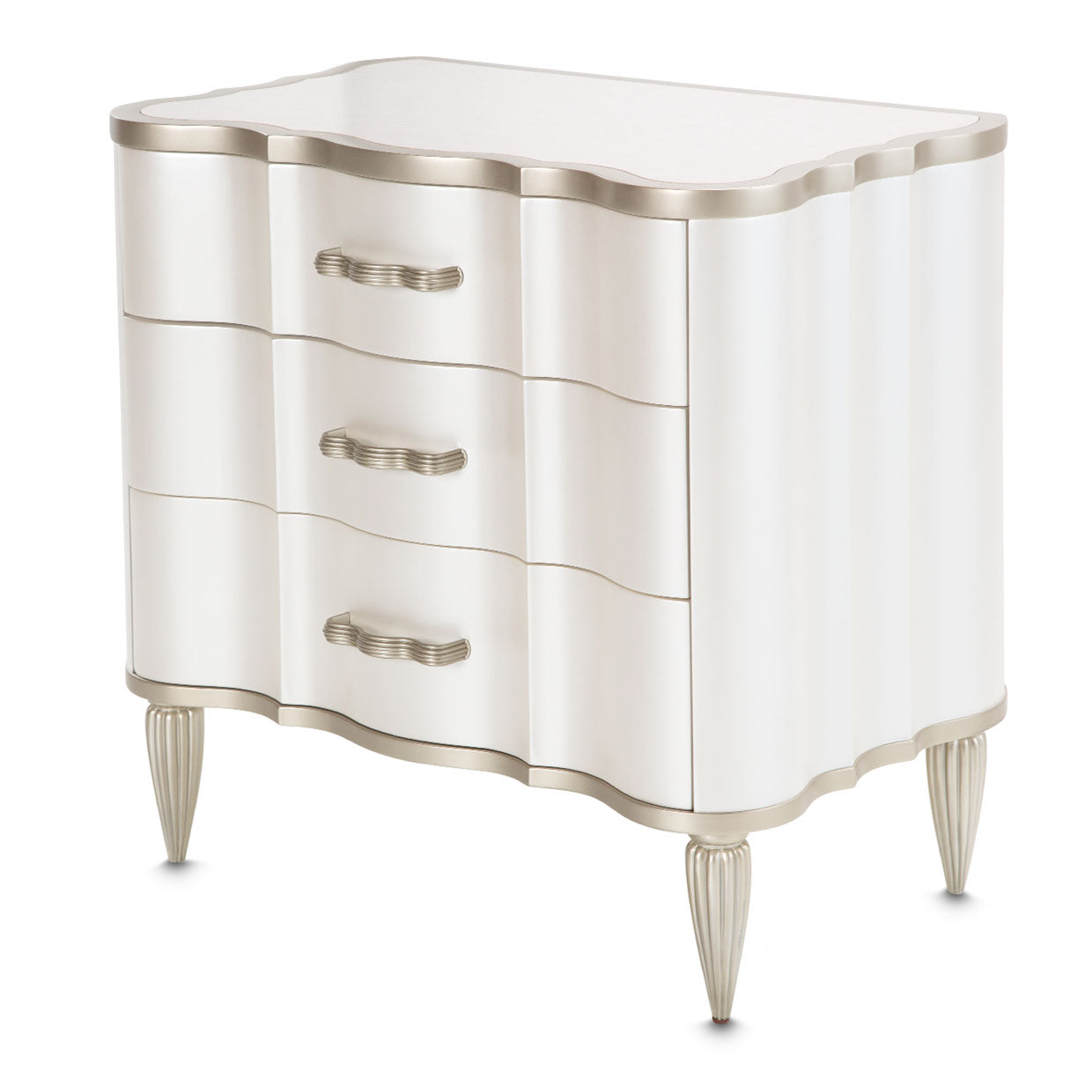 London Place - Nightstand - Creamy Pearl