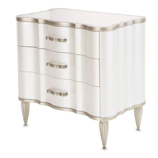 London Place - Nightstand - Creamy Pearl