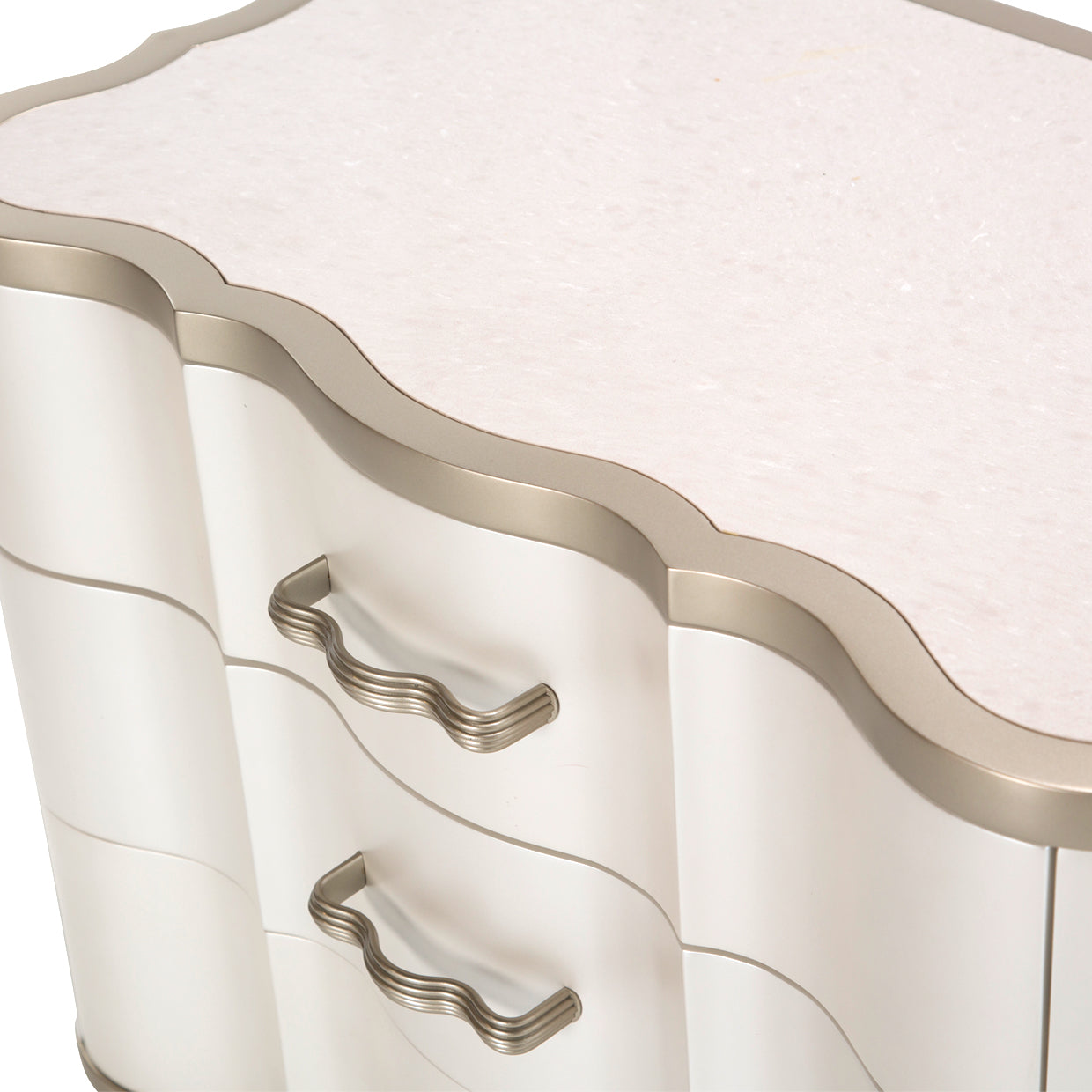 London Place - Nightstand - Creamy Pearl