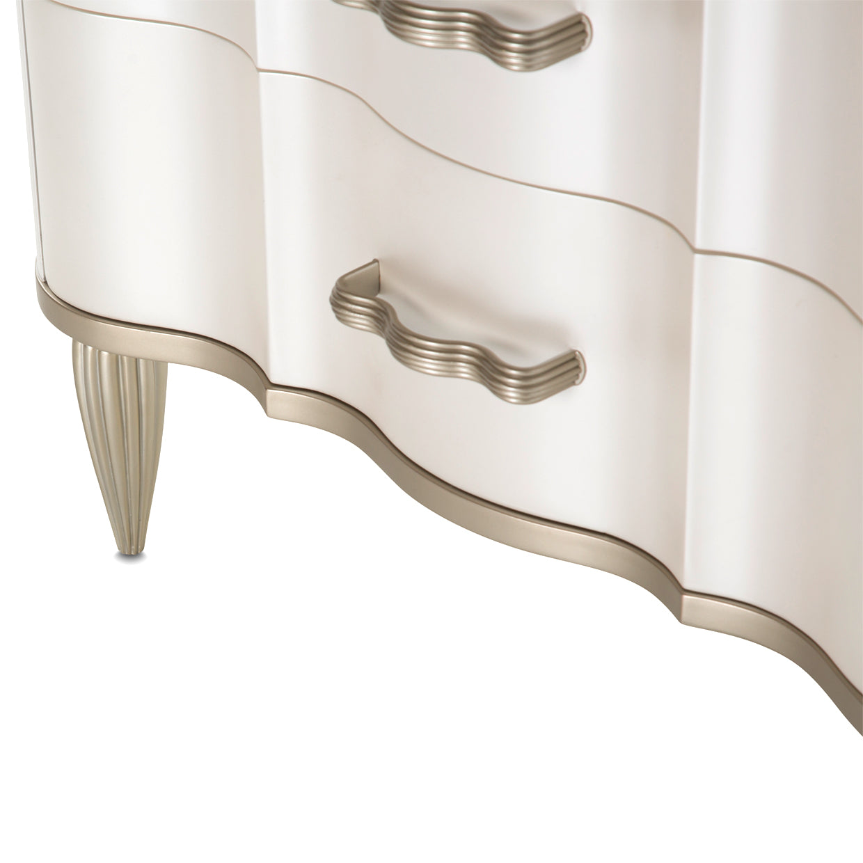 London Place - Nightstand - Creamy Pearl