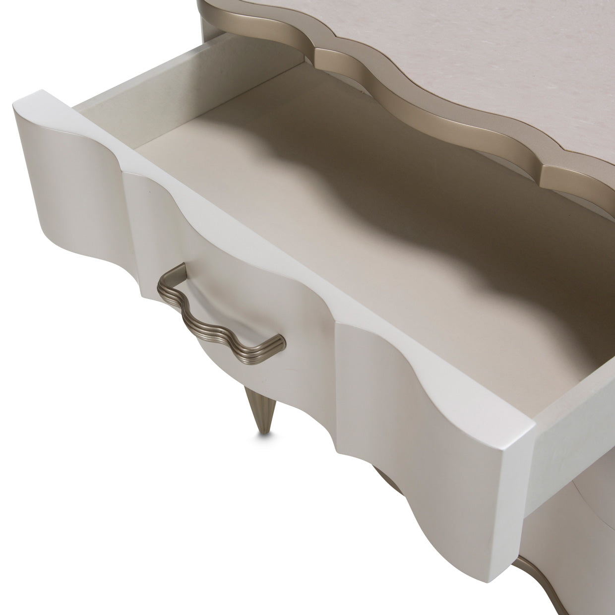 London Place - Nightstand - Creamy Pearl