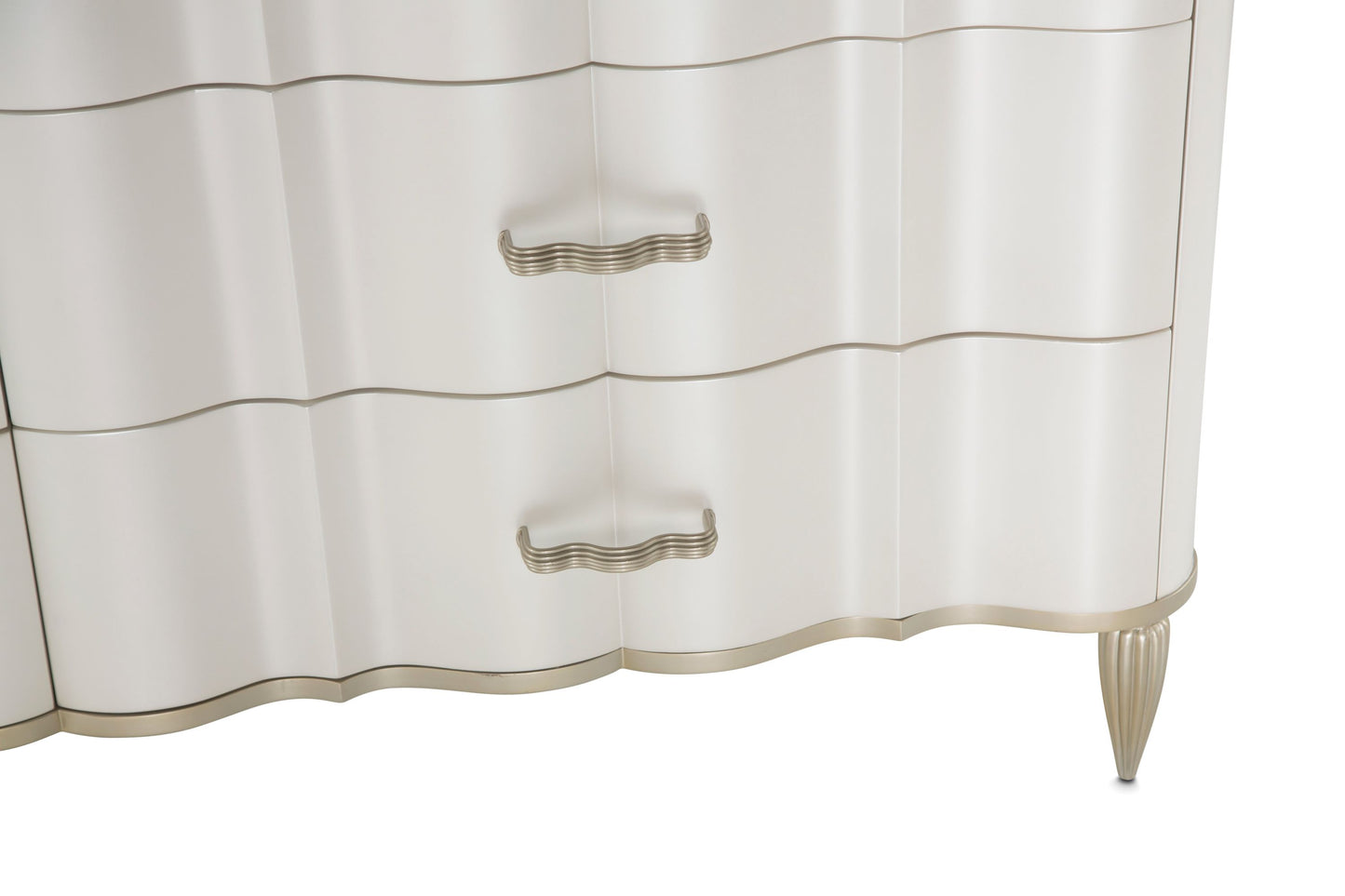 London Place Dresser with Mirror - Creamy Pearl