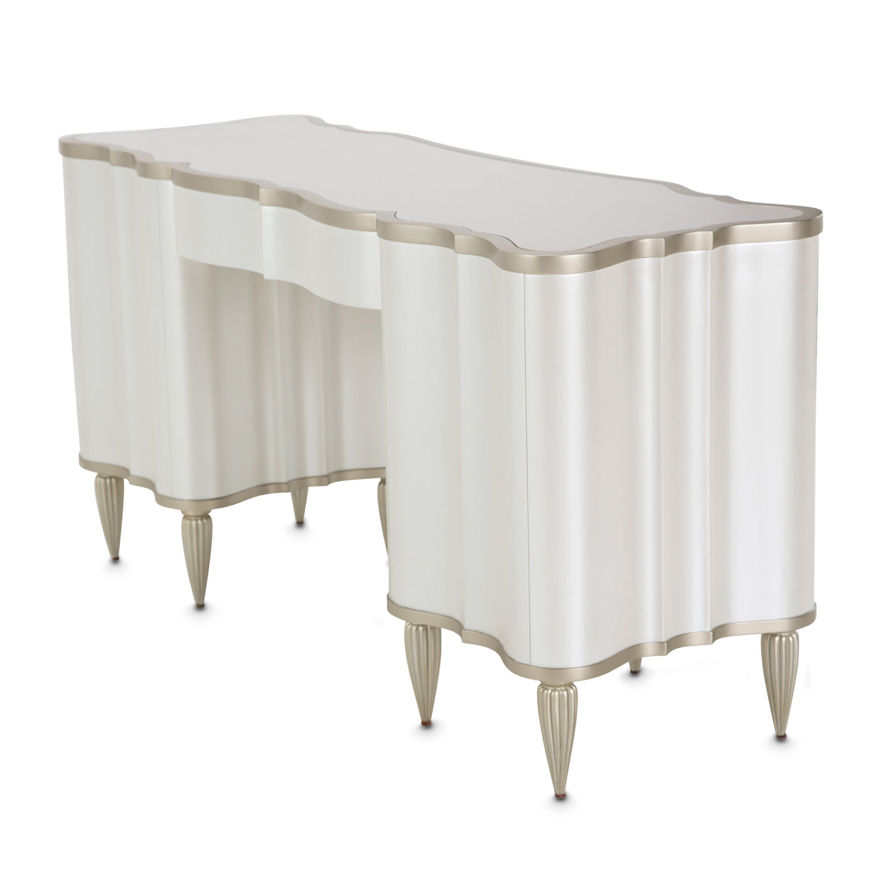 London Place Vanity Desk - Creamy Pearl