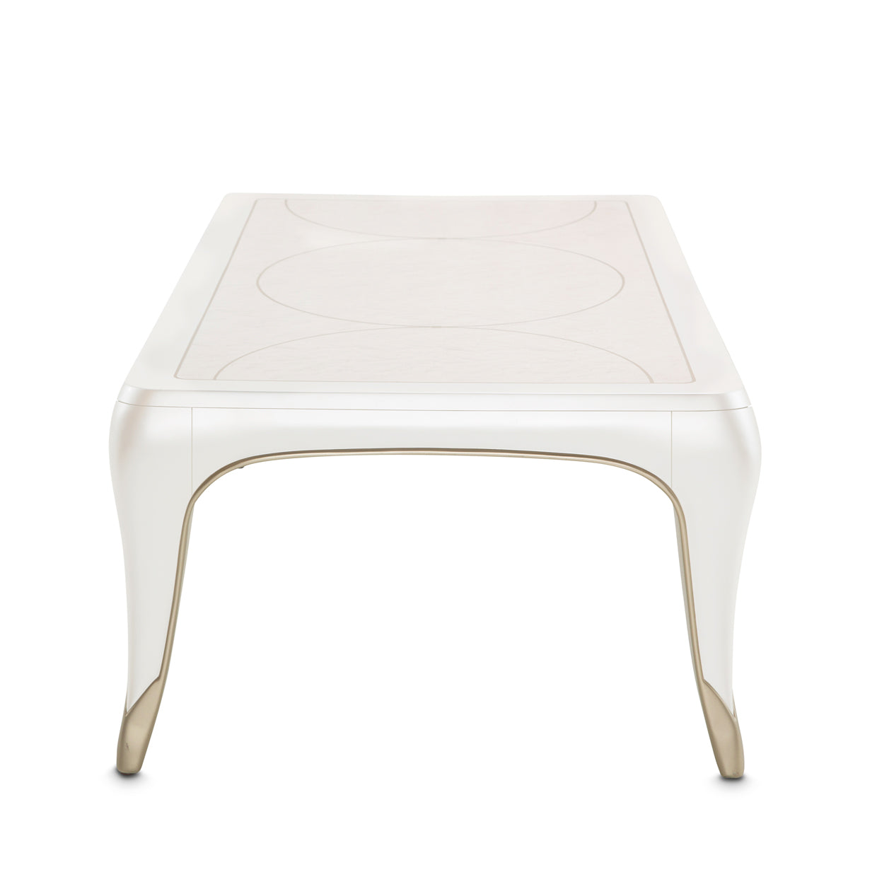 London Place Rectangular Cocktail Table - Creamy Pearl