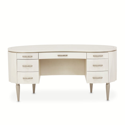 London Place Desk - Creamy Pearl