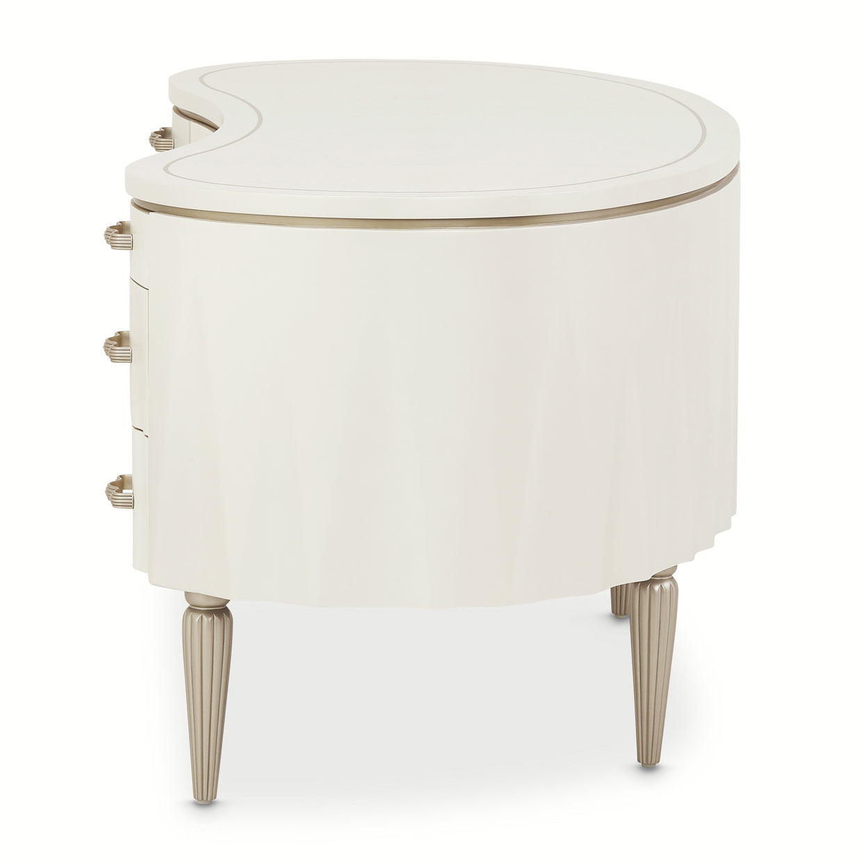 London Place Desk - Creamy Pearl