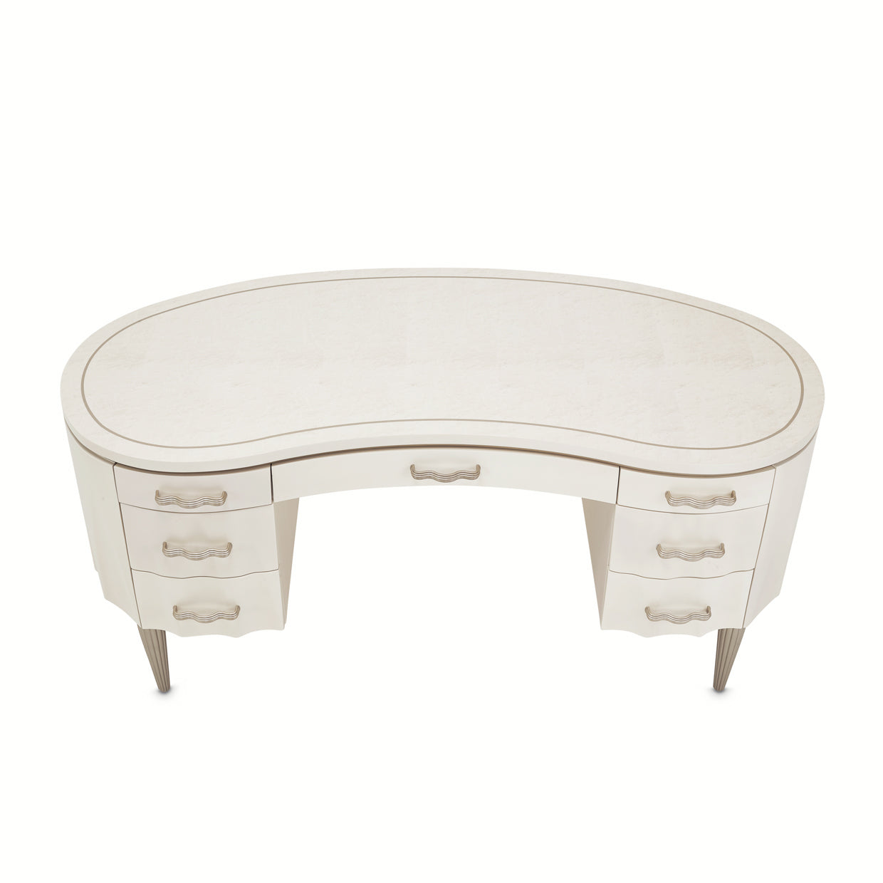 London Place Desk - Creamy Pearl