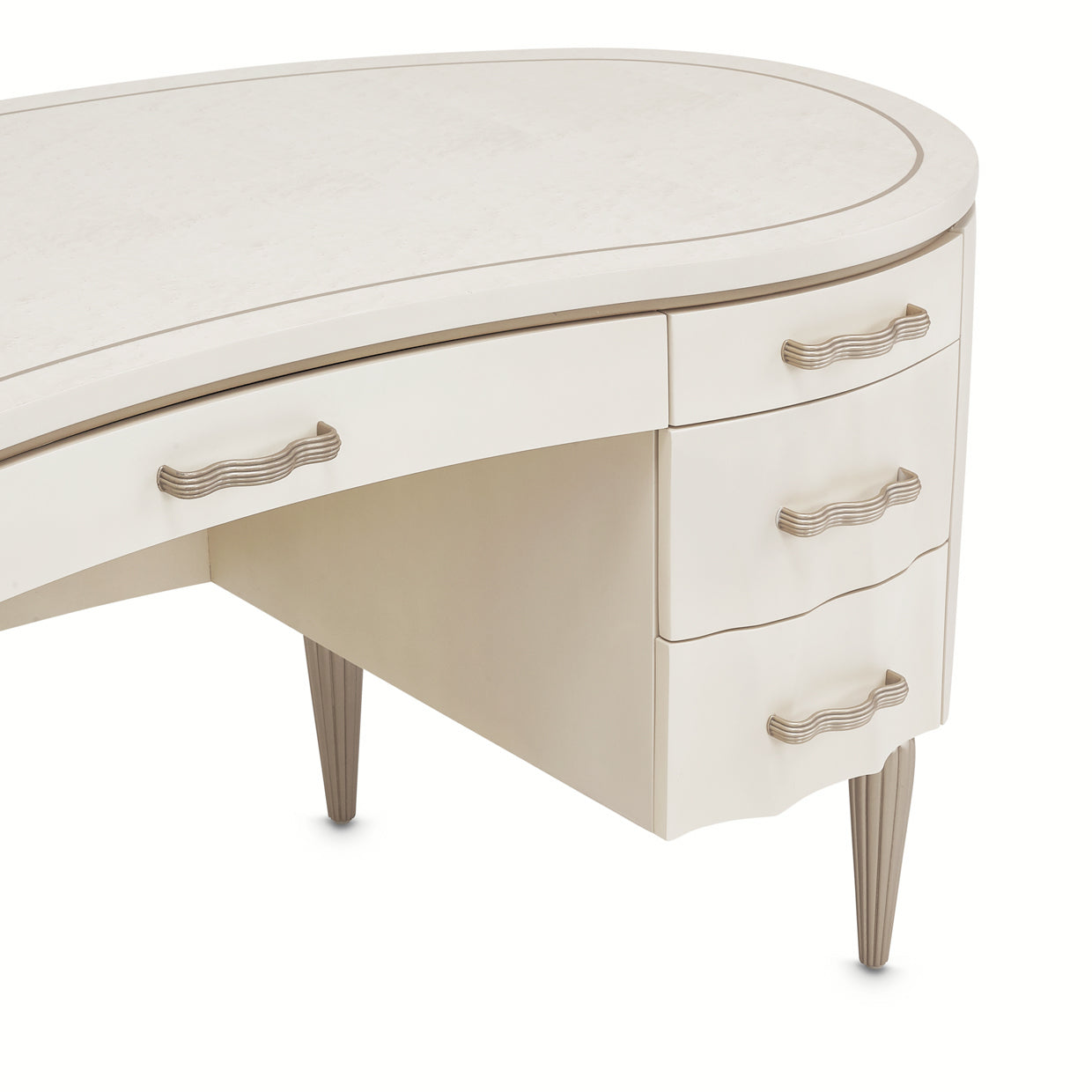 London Place Desk - Creamy Pearl
