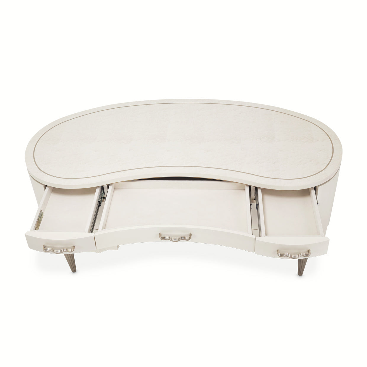 London Place Desk - Creamy Pearl