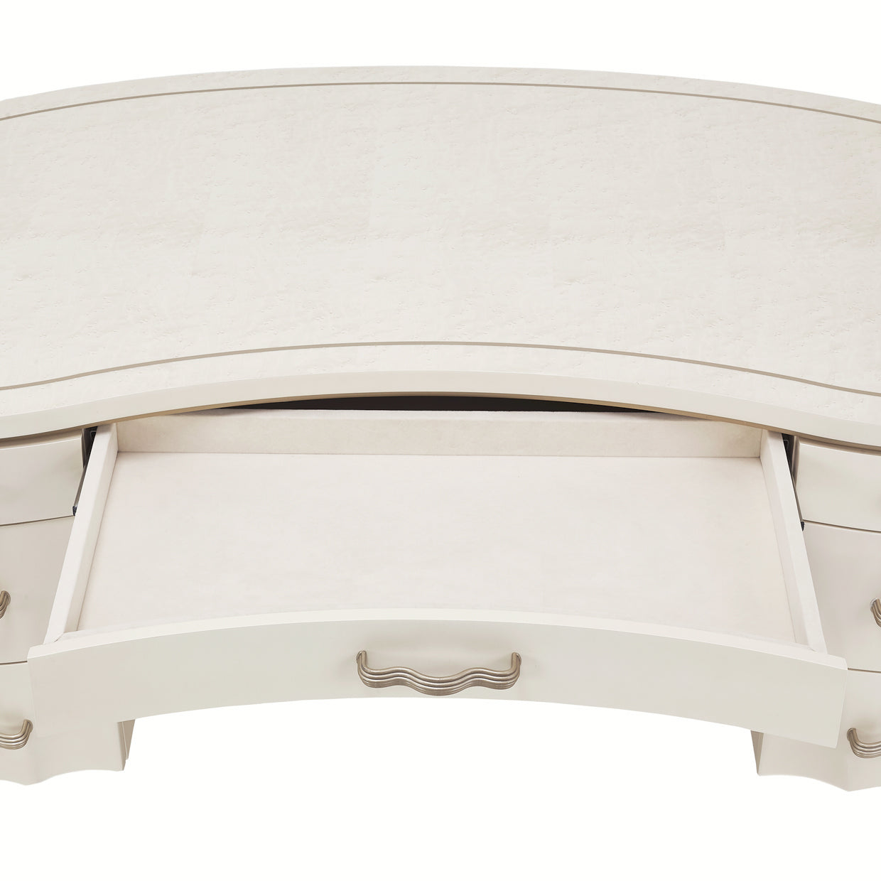 London Place Desk - Creamy Pearl