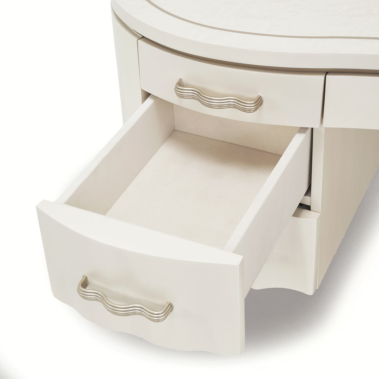 London Place Desk - Creamy Pearl