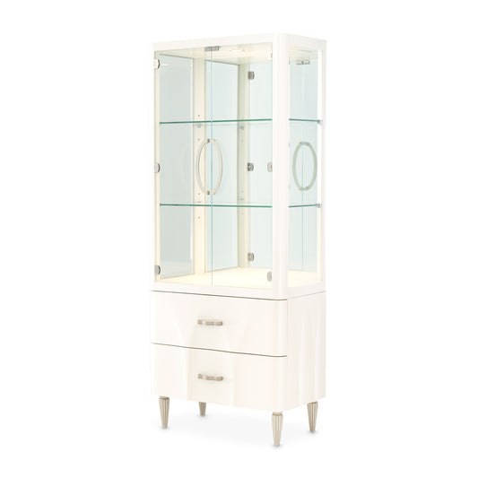 London Place Display Cabinet - Creamy Pearl