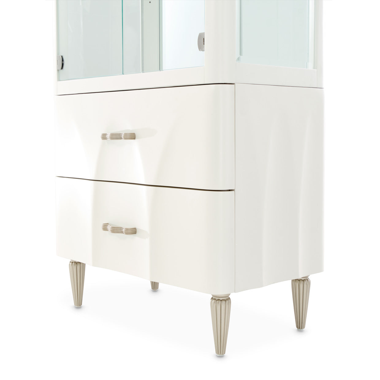 London Place Display Cabinet - Creamy Pearl