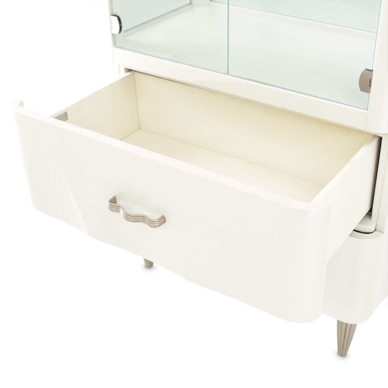 London Place Display Cabinet - Creamy Pearl