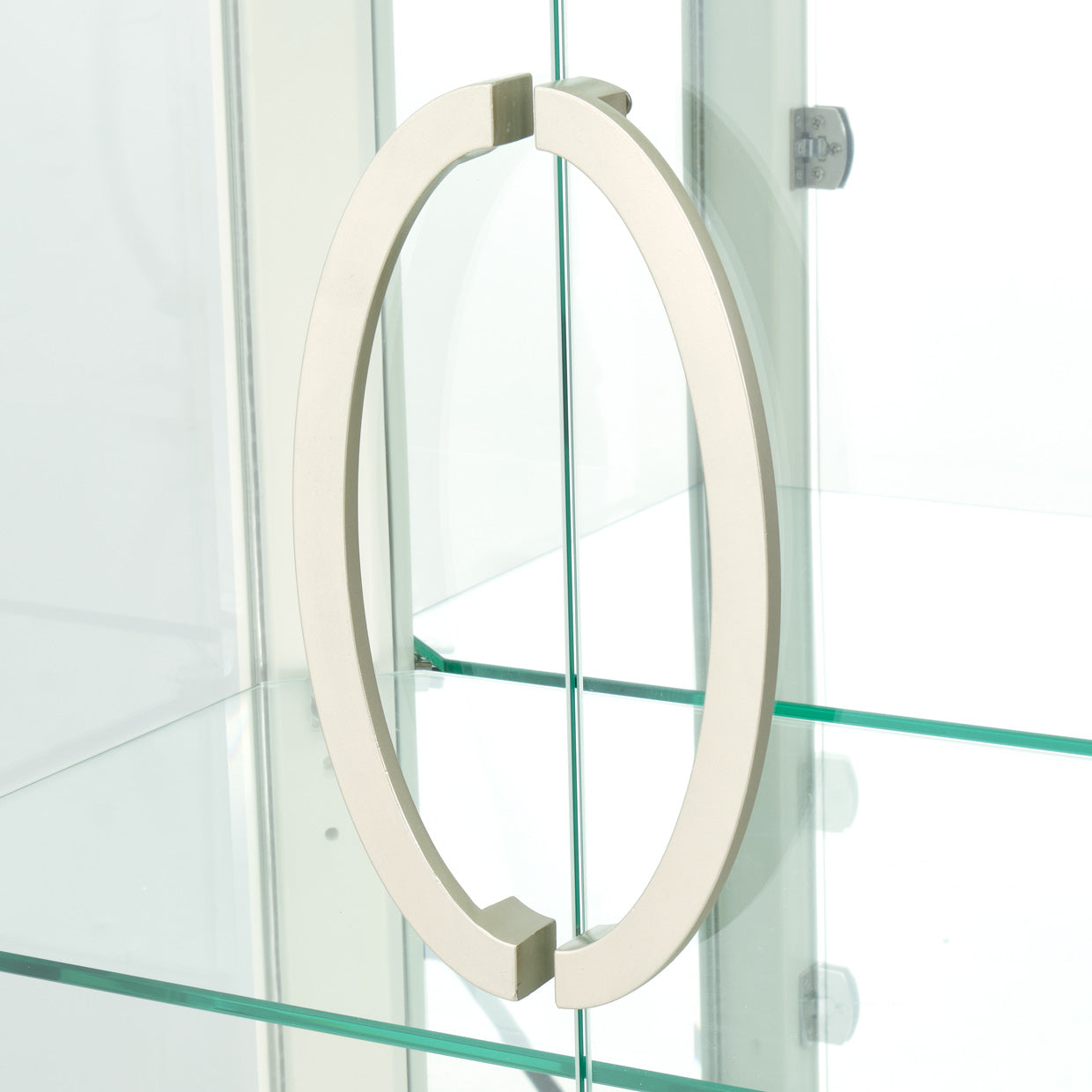 London Place Display Cabinet - Creamy Pearl