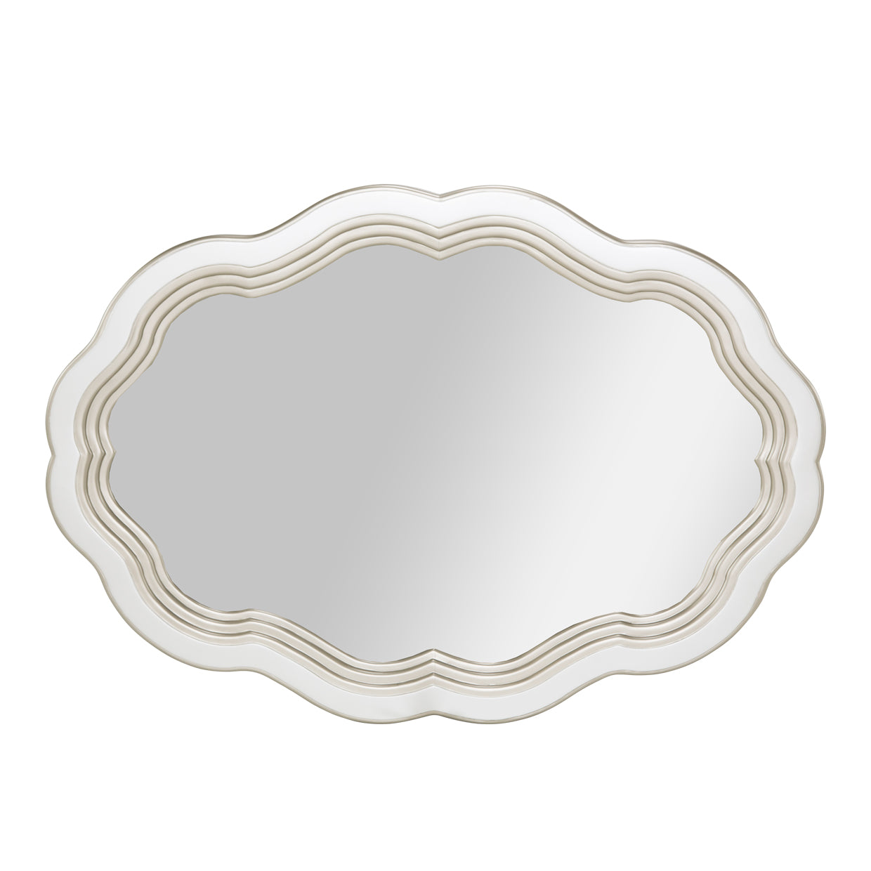 London Place Wall Mirror - Creamy Pearl