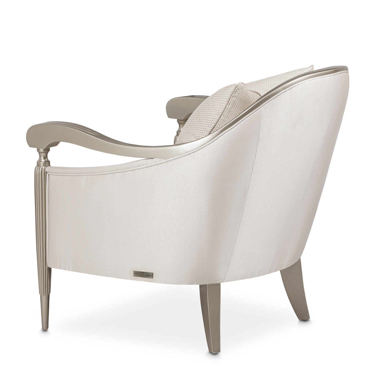London Place Accent Chair - Porcelain/Platinum