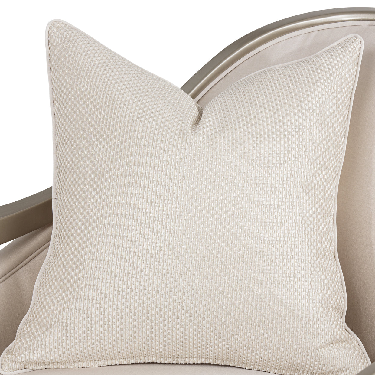 London Place Accent Chair - Porcelain/Platinum