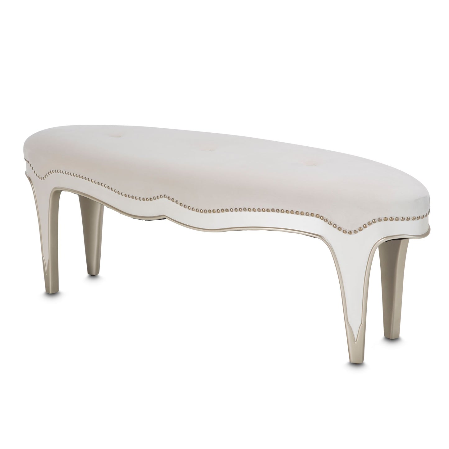 London Place Accent Bench - Creamy Pearl
