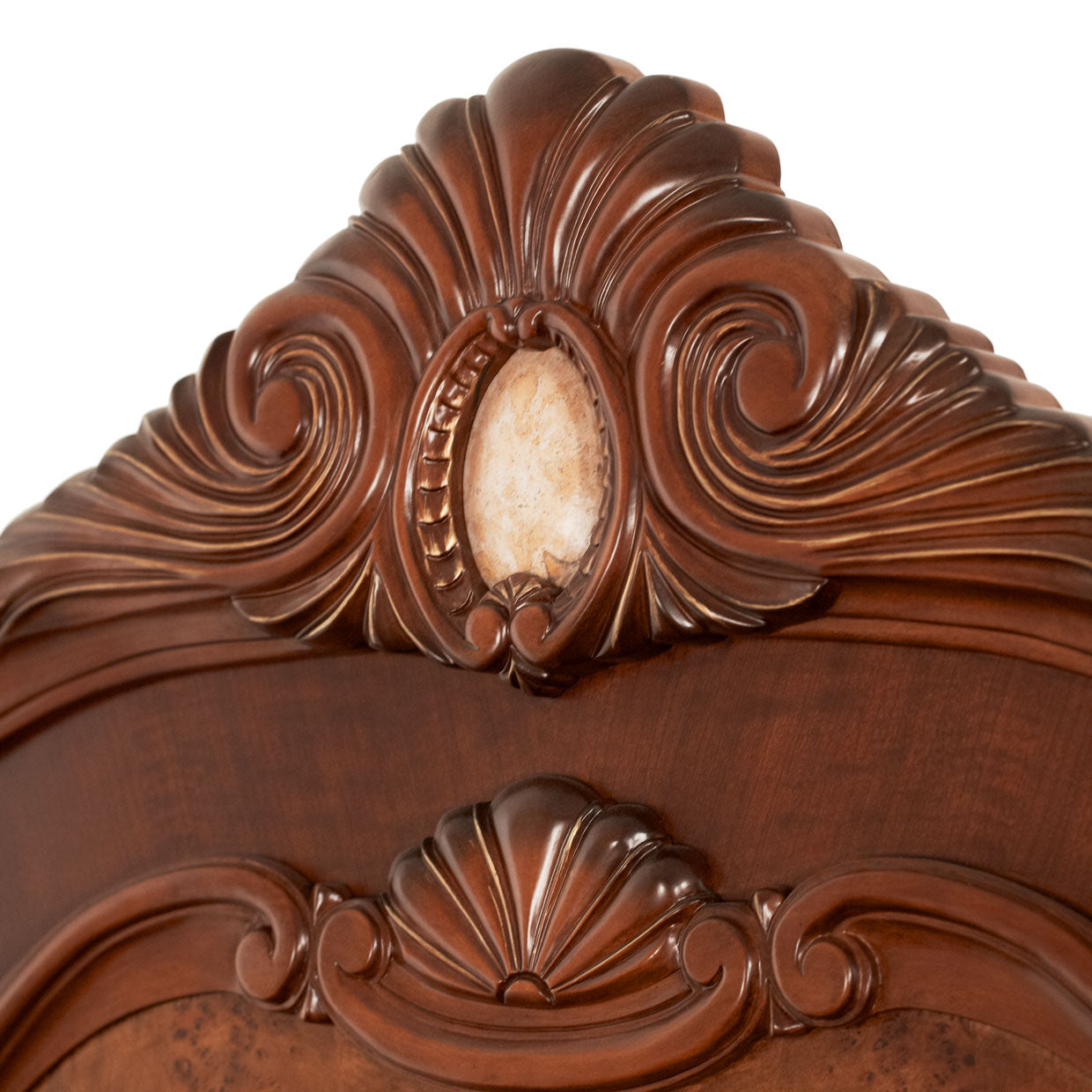 Cortina Cal. King Sleigh Bed - Honey Walnut