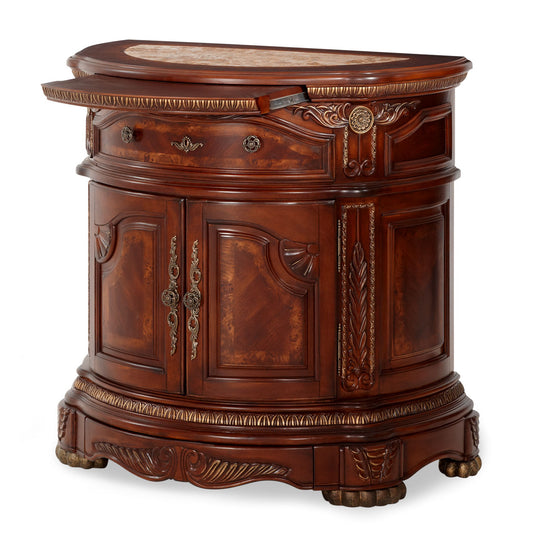 Cortina Bedside Chest - Honey Walnut