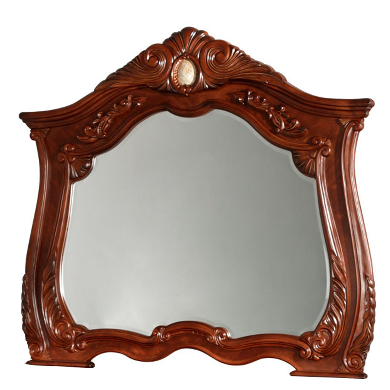 Cortina Dresser Mirror - Honey Walnut
