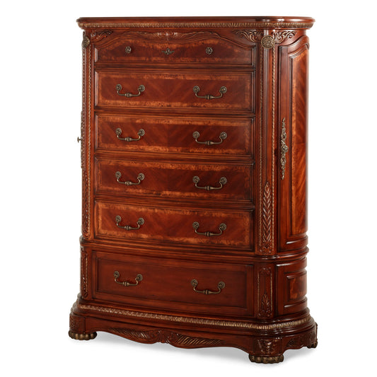 Cortina 6-Drawer Chest - Honey Walnut