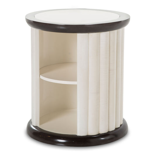 Paris Chic Round End Table - Espresso