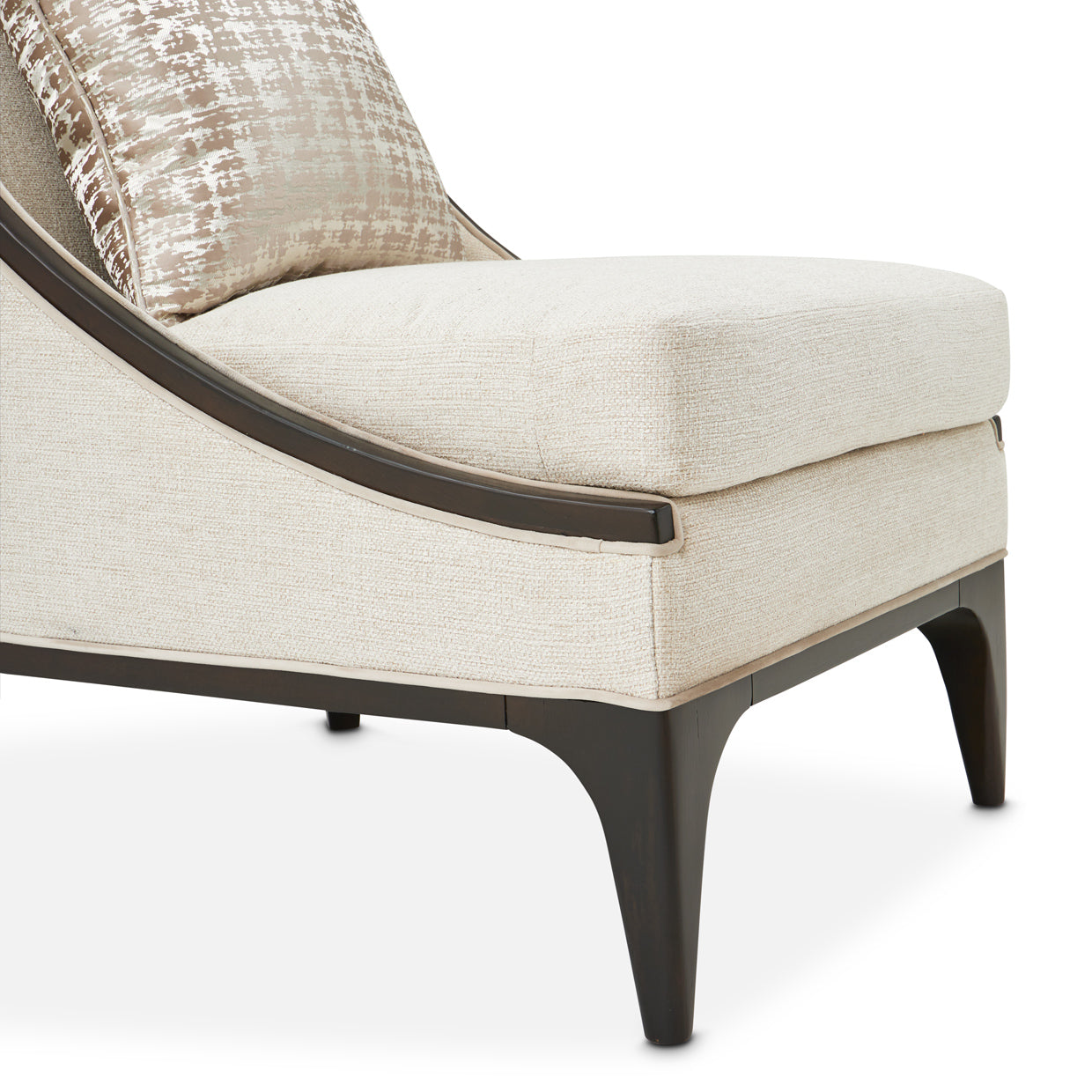 Paris Chic Accent Chair - Cremini/Espresso