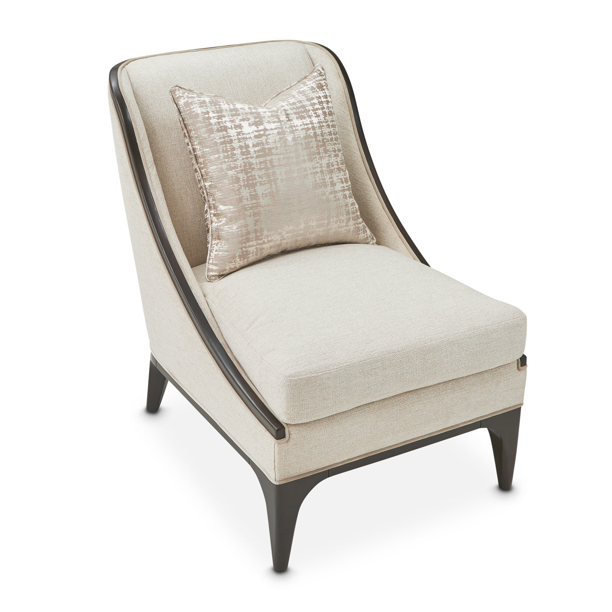 Paris Chic Accent Chair - Cremini/Espresso