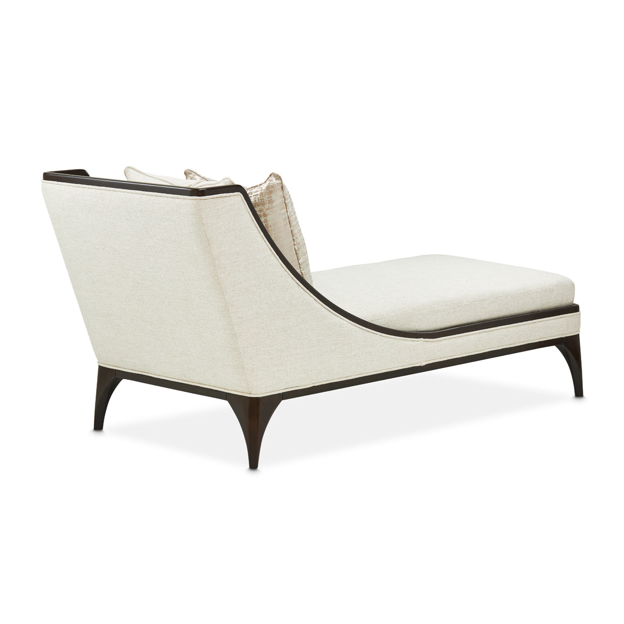 Paris Chic Armless Chaise - Cremini/Espresso
