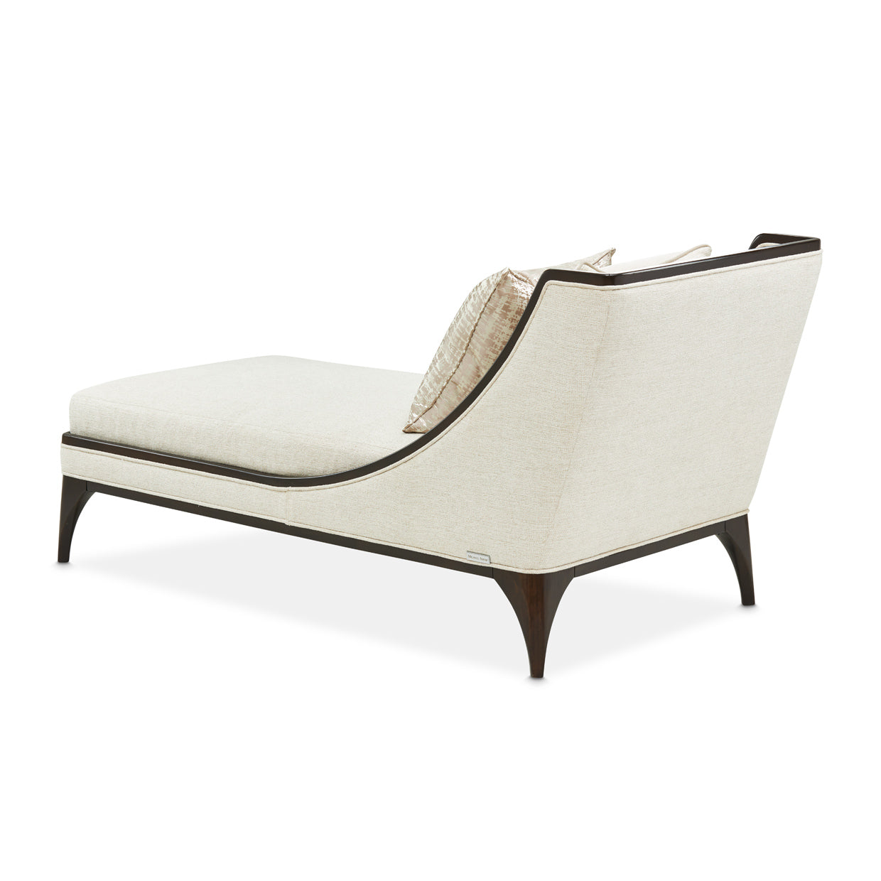 Paris Chic Armless Chaise - Cremini/Espresso