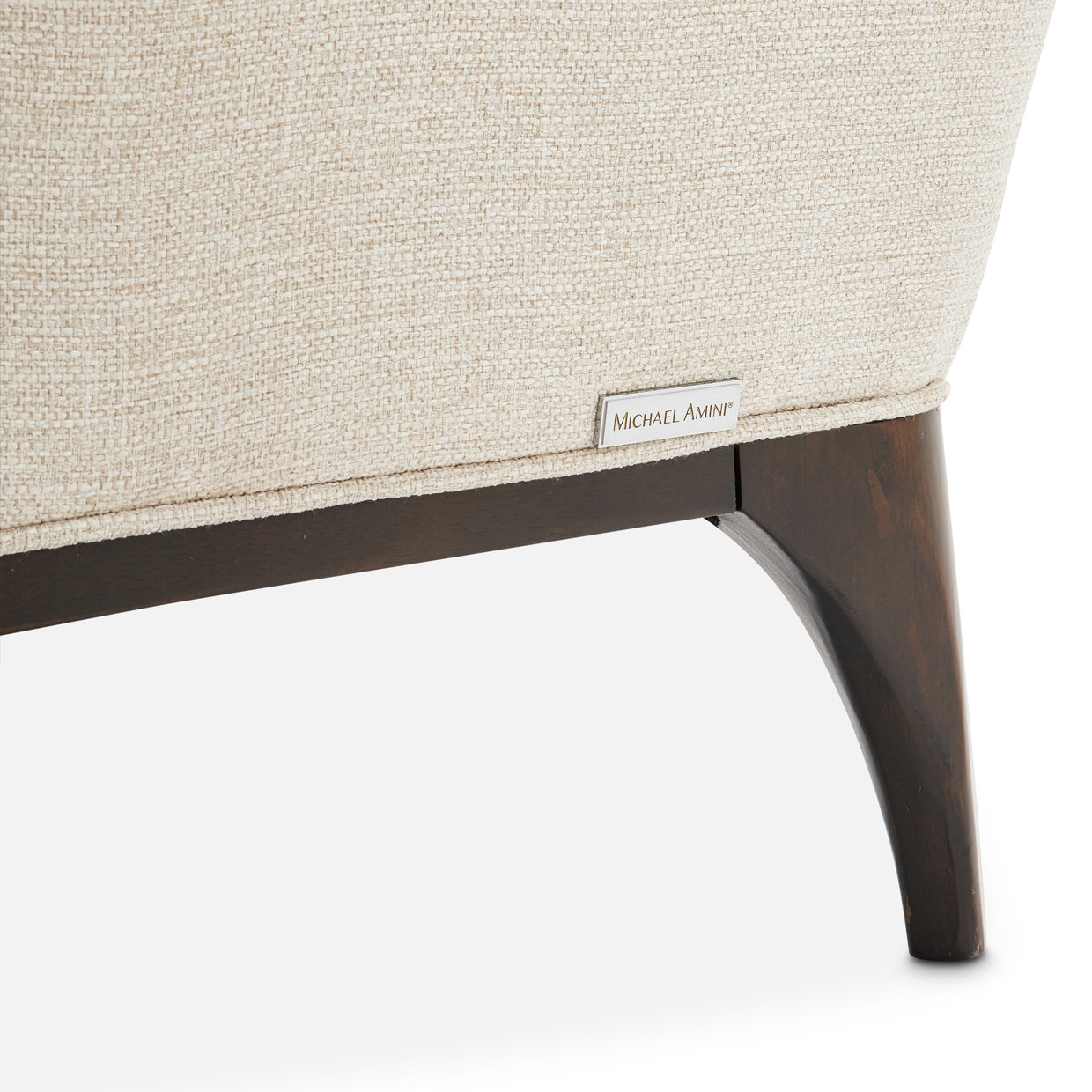 Paris Chic Armless Chaise - Cremini/Espresso