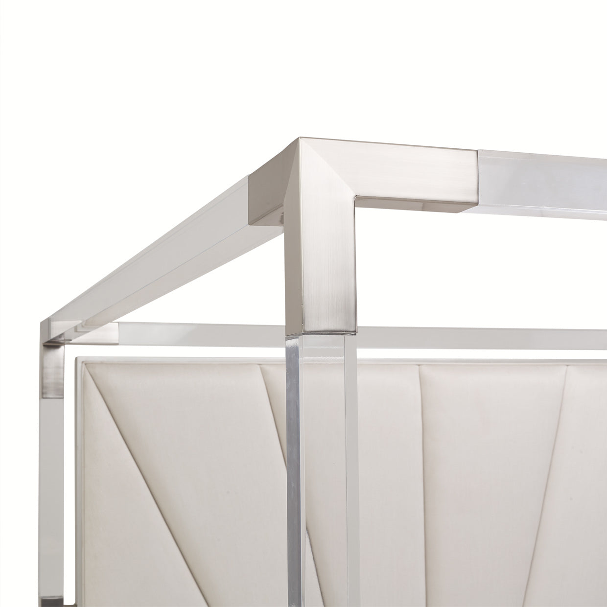 Penthouse Eastern King Canopy Bed - Ash Gray