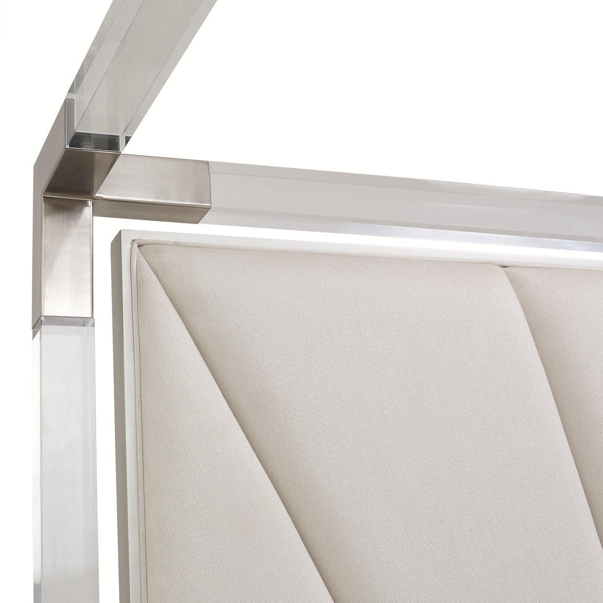 Penthouse Eastern King Canopy Bed - Ash Gray