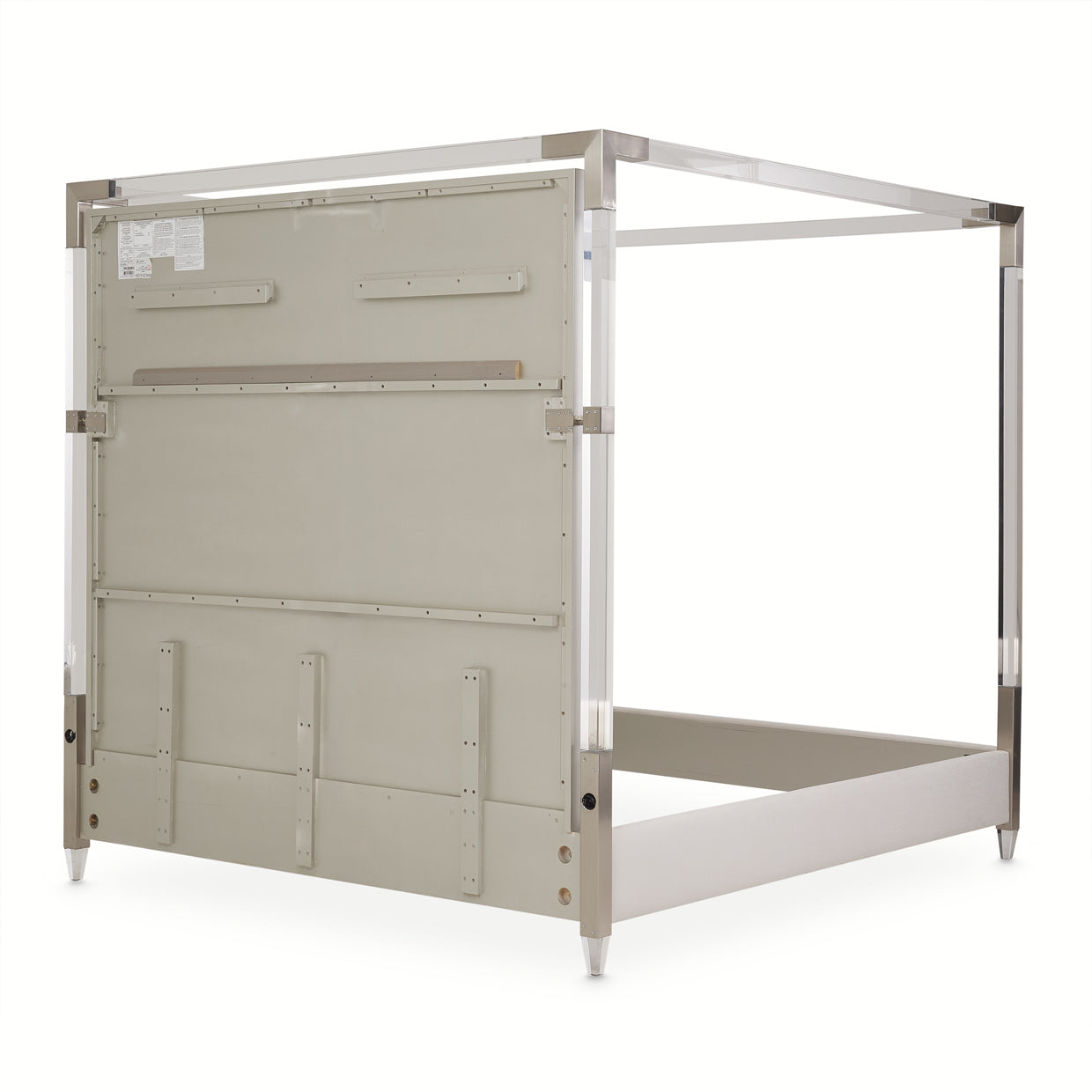 Penthouse Eastern King Canopy Bed - Ash Gray
